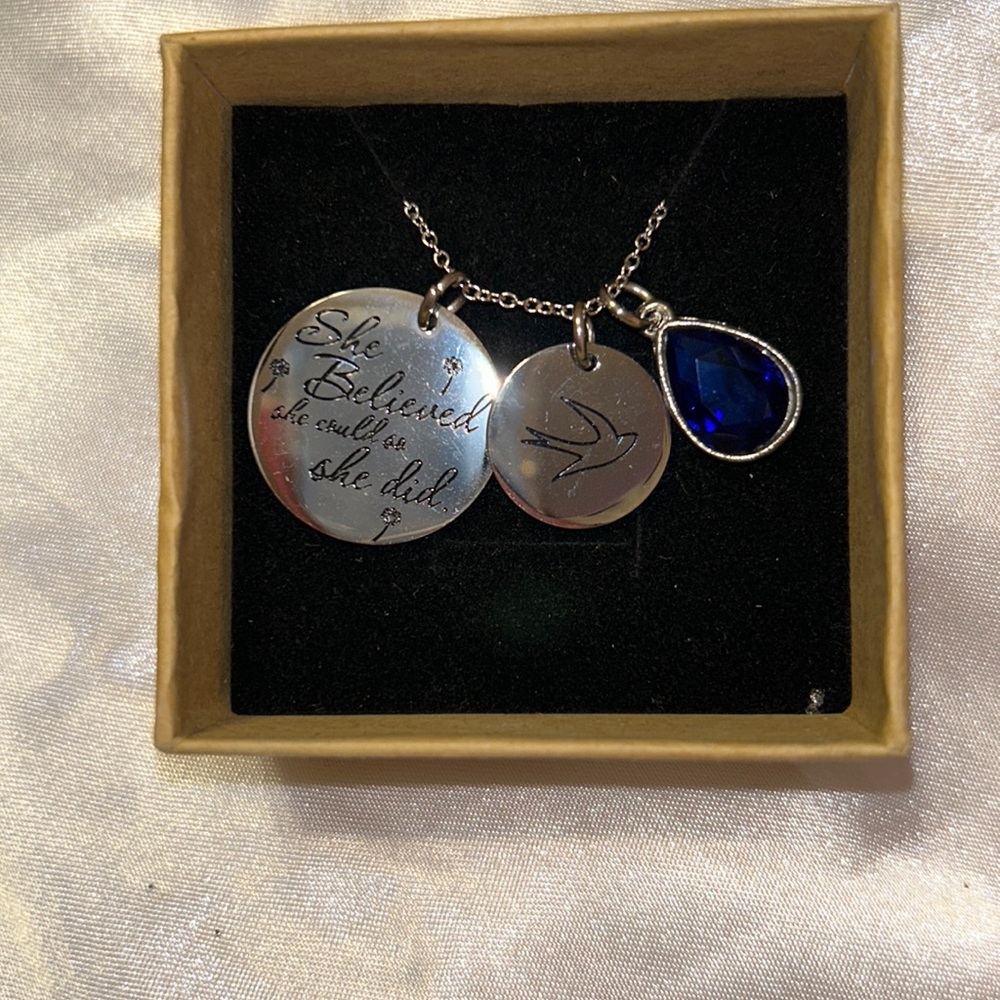 September birthstone necklace